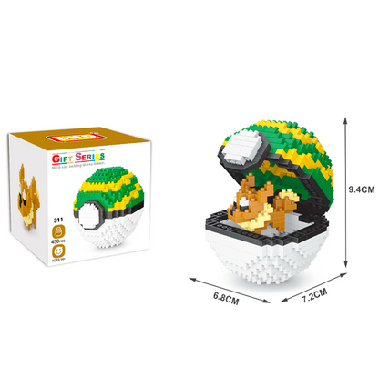 Box Pokemon Nest Ball Nanoblock 450 pcs pokeblocks.shop