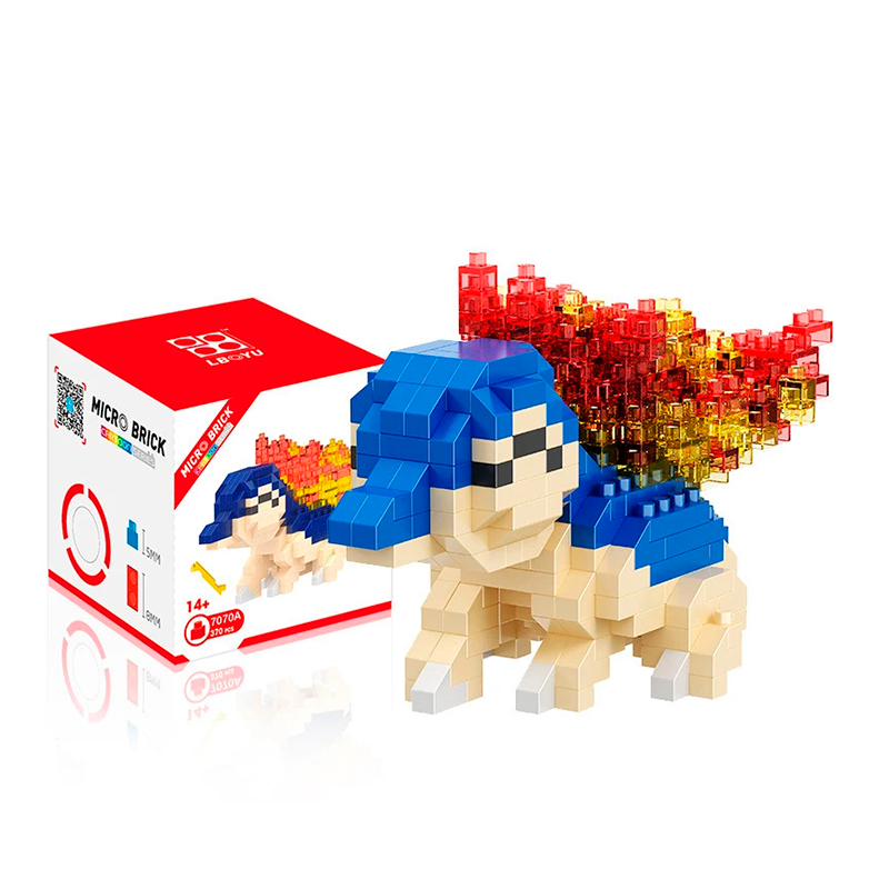 Box Pokemon Cyndaquil Nanoblock 370 pcs pokeblocks.shop