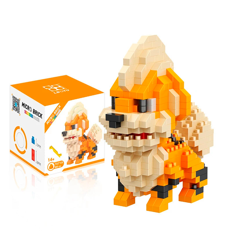 Box Pokemon Growlithe Nanoblock 360 pcs pokeblocks.shop