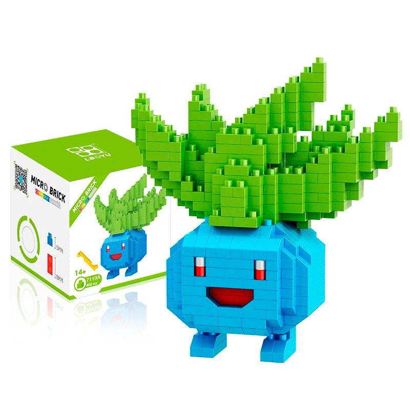 Box Pokemon Oddish Nanoblock 400 pcs pokeblocks.shop