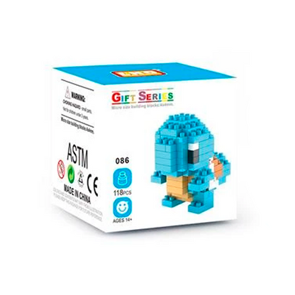 Box Pokemon Squirtle Nanoblock 198 pcs pokeblocks.shop