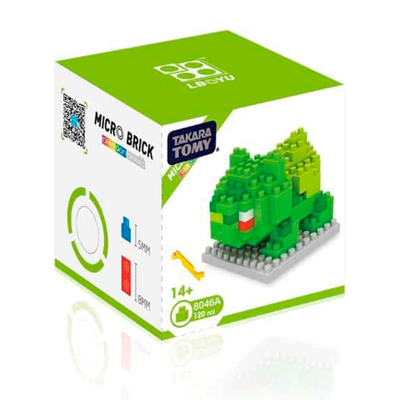 Box Pokemon Bulbasaur Nanoblock 175 pcs pokeblocks.shop