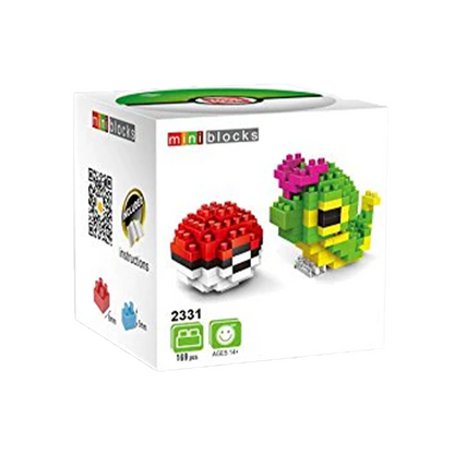 Box Pokemon Caterpie Nanoblock 176 pcs pokeblocks.shop