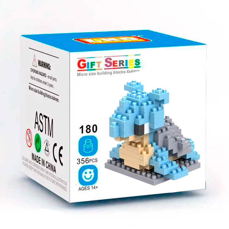 Box Pokemon Lapras Nanoblock 210 pcs pokeblocks.shop