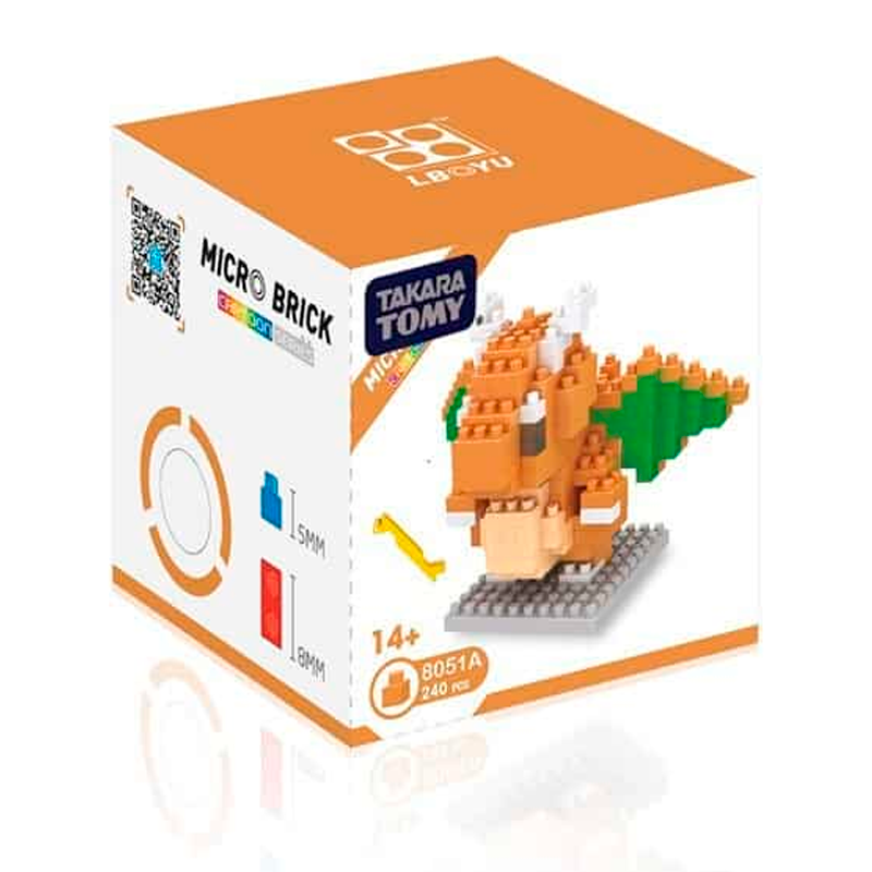 Box Pokemon Dragonite Nanoblock 307 pcs pokeblocks.shop