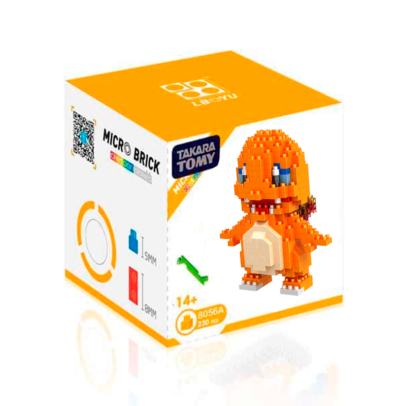 Box Pokemon Baby Charmander Nanoblock 298 pcs pokeblocks.shop