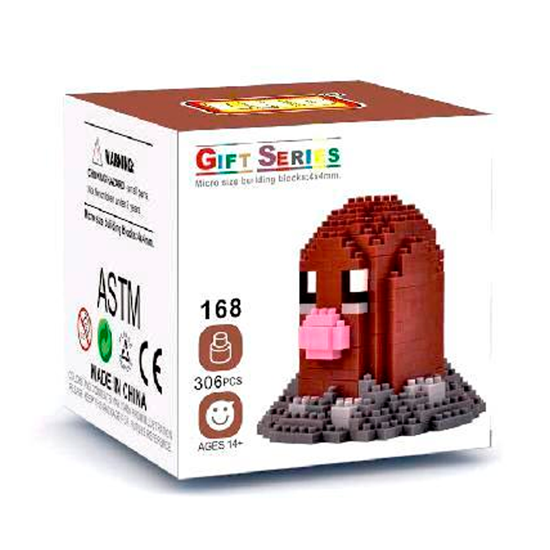 Box Pokemon Diglett Nanoblock 298 pcs pokeblocks.shop