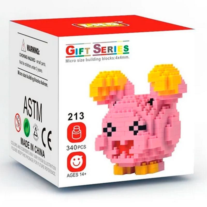 Box Pokemon Whismur Nanoblock 329 pcs pokeblocks.shop