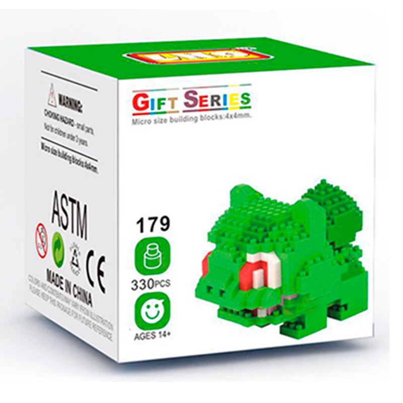 Box Pokemon Baby Bulbasaur Nanoblock 313 pcs pokeblocks.shop